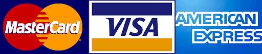 Visa, MasterCard, American Express